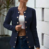 Women Autumn Blazer Slim Fit Smart Casual Button Long Sleeves Office Ladies Jacket Women's Double Breasted  Blazer Streetwear