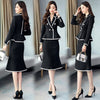Women Autumn Business Long Skirt Suits for Women Jacket and Skirt Female Tweed Outfits 2 Piece Blazer Knee Length Skirts Set