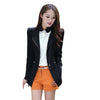 Women Autumn Cotton Slim Suit Blazer Casual Metal Zip Skinny Solid Jackets Long Sleeve Suit Overcoat