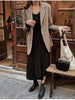 Women Autumn Single Breasted Brown Blazer  Suits Spring Official Ladies Long Sleeve Jacket Women Office tops