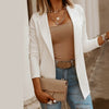 Women Autumn Solid White Black Business Female Blazer Jacket Casual Fall Long Sleeve Work Suit Blazers Coat Top Office Lady Slim