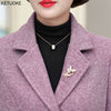 Women Autumn Spring Suit Blazer Dress Casual Office Lady Jacket Female Blazer Outerwear Plus Size Mother Coat Business Clothes