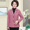 Women Autumn Spring Suit Blazer Dress Casual Office Lady Jacket Female Blazer Outerwear Plus Size Mother Coat Business Clothes