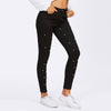 Women Black Jeans High Waist pearl beaded jeans for women casual skinny butt Push Up jeans Denim Pencil Pants