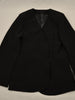 Women Black Silhouette Blazer Long Sleeve Simple Loose 2023 Spring Casual Straight Female Suit Coats