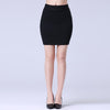 Women Black White Red Work Mini Skirt Stretch Slim Elastic High Waist Pencil Skirt Bodycon Sexy Office Work Skirts Plus Size 4XL