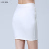 Women Black White Red Work Mini Skirt Stretch Slim Elastic High Waist Pencil Skirt Bodycon Sexy Office Work Skirts Plus Size 4XL