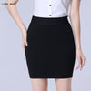 Women Black White Red Work Mini Skirt Stretch Slim Elastic High Waist Pencil Skirt Bodycon Sexy Office Work Skirts Plus Size 4XL