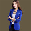 Women Blazer 2022 Slim Women's Blazer Print Mujeres Blazers y chaquetas Nocthed Single Button Blazers Damas 5XL Plus White Blue