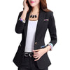 Women Blazer 2022 Slim Women's Blazer Print Mujeres Blazers y chaquetas Nocthed Single Button Blazers Damas 5XL Plus White Blue