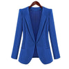 Women Blazer 2022 Spring and Autumn New Femme Long Sleeve Casual Coat Slim Plus Size 4XL Black Blue Outwear Jacket