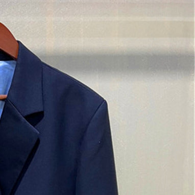 Women Blazer 2023 Autumn and Winter Diamond-studded Big Button Straight Wool-blend Long-sleeved Blazer