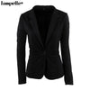 Women Blazer Autumn Winter Fashion Office Lady Style Candy Color Outwear Slim fit Coat Youthful Elegant Female Formal Jacket Top