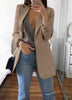 Women Blazer Casual Long Sleeve Blazers Plus Size Office Lady Suit Jacket OL Turn-down Collar Woman Coat Cardigan Formal Blazers