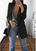 Women Blazer Casual Long Sleeve Blazers Plus Size Office Lady Suit Jacket OL Turn-down Collar Woman Coat Cardigan Formal Blazers