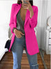 Women Blazer Casual Long Sleeve Blazers Plus Size Office Lady Suit Jacket OL Turn-down Collar Woman Coat Cardigan Formal Blazers
