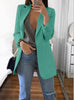 Women Blazer Casual Long Sleeve Blazers Plus Size Office Lady Suit Jacket OL Turn-down Collar Woman Coat Cardigan Formal Blazers