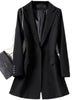 Women Blazer Casual Long Sleeve Slim Jackets Blazers Office Solid Harajuku All-match Single Breasted Lapel Coat
