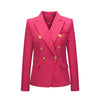 Women Blazer Double Breasted Blazer Coat 2022 Winter Fashion Slim Long Sleeve Elegant Female Suit Jacket Office Ladies Blazer