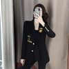 Women Blazer Female 2022 New British Style Casual Fashion Black Spring And Autumn Slim Suit