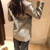 Women Blazer Herringbone Sequins Single Button Notched Casual Suit Jacket 2023 Fall Autumn Long Sleeve Outwear Coat