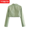 Women Blazer Jacket 2022 Autumn Winter European American Style Solid Color Short Suit Loose All-match Temperament Clothes