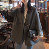 Women Blazer Korea Casual Slim Blazers Jackets Work Coat Outerwear Autumn Career Female Jacket Office Lady