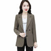 Women Blazer Korea Casual Slim Blazers Jackets Work Coat Outerwear Autumn Career Female Jacket Office Lady Outerwear 3XL