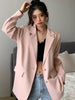 Women Blazer Korea Casual Slim Blazers Jackets Work Coat Outerwear Autumn Career Female Jacket Office Lady