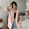 Women Blazer Korea Casual Slim Blazers Jackets Work Coat Outerwear Autumn Career Female Jacket Office Lady