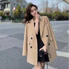 Women Blazer Loose Spring Autumn Elegant Full Sleeve All Match British Style Design Vintage Popular Street Wear Female