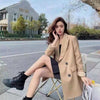 Women Blazer Loose Spring Autumn Elegant Full Sleeve All Match British Style Design Vintage Popular Street Wear Female