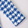 Women Blazer Spring Autumn Notched Plaid Houndstooth Elegant High Street Chic Stunning Design Trendy S