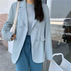 Women Blazers Candy Colors Draped Trendy Solid Sweet Girls All-match Ulzzang Suits Double Breasted Retro Y2K Lovely Tender Daily