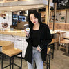 Women Blazers Double Breasted Classic Chic All-match Notched Temperament Simple Korean Style Harajuku Elegant Streetwear Solid