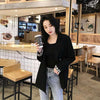 Women Blazers Double Breasted Classic Chic All-match Notched Temperament Simple Korean Style Harajuku Elegant Streetwear Solid