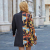 Women Blazers Jackets Spring Autumn 2023 Office Ladies Leisure Suits Bodycon Print Business Vintage Female Coats Talever