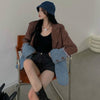 Women Blazers Patchwork Design Vintage Retro Single Button Long Sleeve Loose Casual Korean Style Chic Outwear Ulzzang Fashion