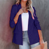 Women Blazers Solid Long Sleeve Open Front Suit Cardigan Office Ladies Long Sleeve Slim Blazer Oversized Lady Outwear Overcoat