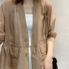 Women Blazers Sun-proof Summer Sheer Casual Korean Style Breathable Cozy All-match Outerwear Elegant Female Office New