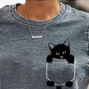 Women Blouses Cute Cats Print Polyester Long Sleeve Round Neck Pullover Casual shirt Blouse Top Women's Clothing рубашка женская