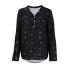 Women Blouses Long Sleeve Plus Size 5xl Print Chiffon Polka Dot Button Pullover Blouse Tops Shirt Sexy V-Neck Fall Summer