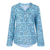 Women Blouses Long Sleeve Plus Size 5xl Print Chiffon Polka Dot Button Pullover Blouse Tops Shirt Sexy V-Neck Fall Summer