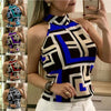 Women Blouses Sexy Leopard Print Ladies Shirts And Tops Halter Blouse Sexy Sleeveless Tops Womens Clothing Summer Female Blouses