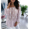 Women Blouses Shirts Sexy Off Shoulder Polka Dot 2022 Early Autumn Blusas Female Casual Shirts Top WS9516R