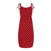 Women Bohemian Print Hem Split Fork Sleeveless Dresses A-line V-neck Elegant Summer Dress Backless Generous Camisole Vestidos