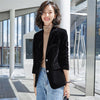 Women Burgundy Velvet Blazer Korea Casual Blazers Jackets Work Coat Outerwear Autumn Career Female Jacket Office Lady