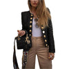 Women Buttons Blazers Long Sleeve Biker Casual Short Coat Top Ladies Autumn Winter Streetwear Female Outwear New