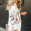 Women Casual Blazer Coat Lapel Floral Print Long Sleeves Trend Suit Jacket Elegant Fall Winter Office Cardigan Coat Streetwear