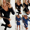Women Casual Dress Sexy Pearl Hollow Sleeve Party Dress Ladies Bodycon Dress Sheath Long Sleeve Winter Dress Clubwear Mini Dress